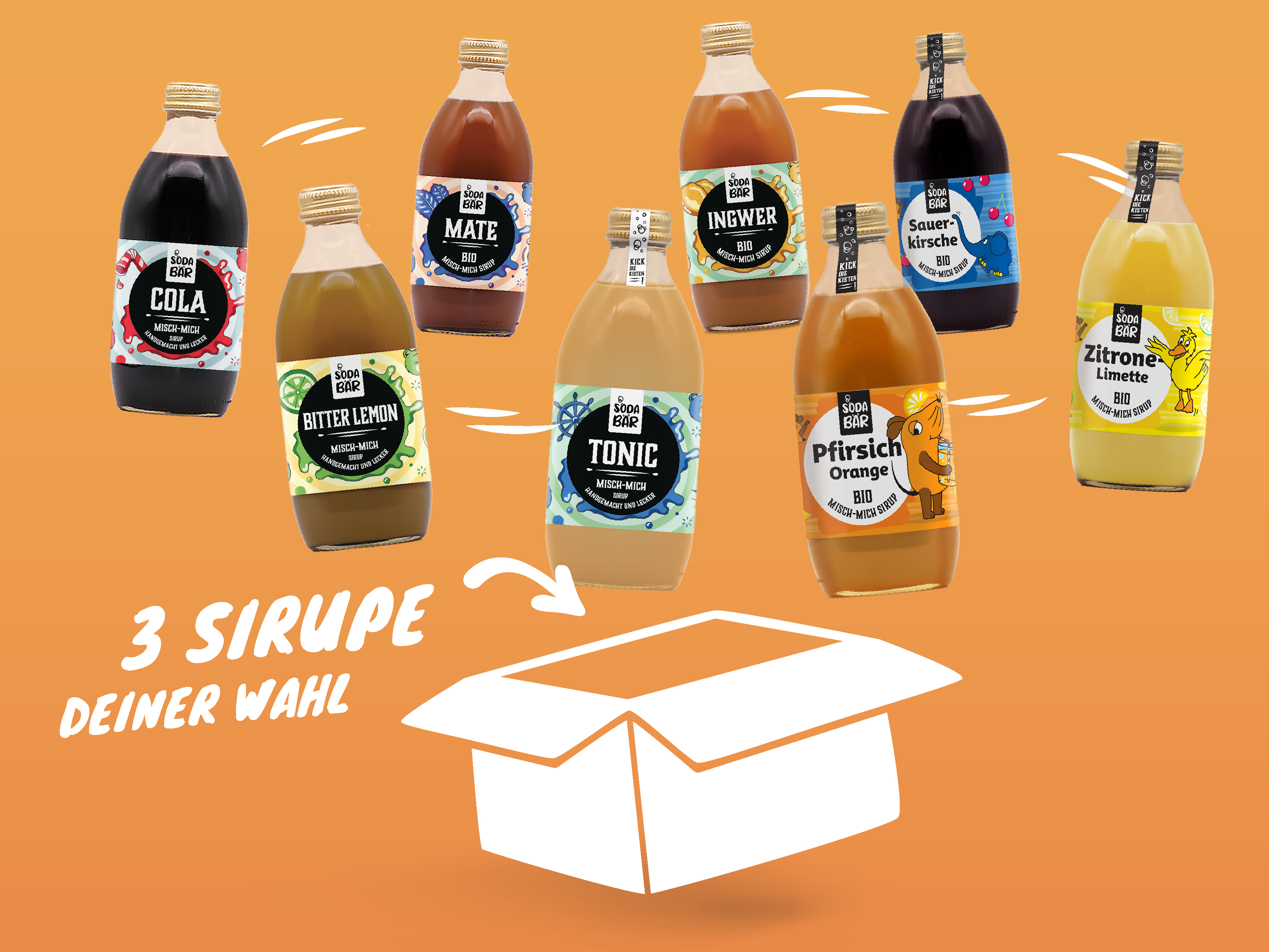 BIO Sirup 3er Set nach Wahl