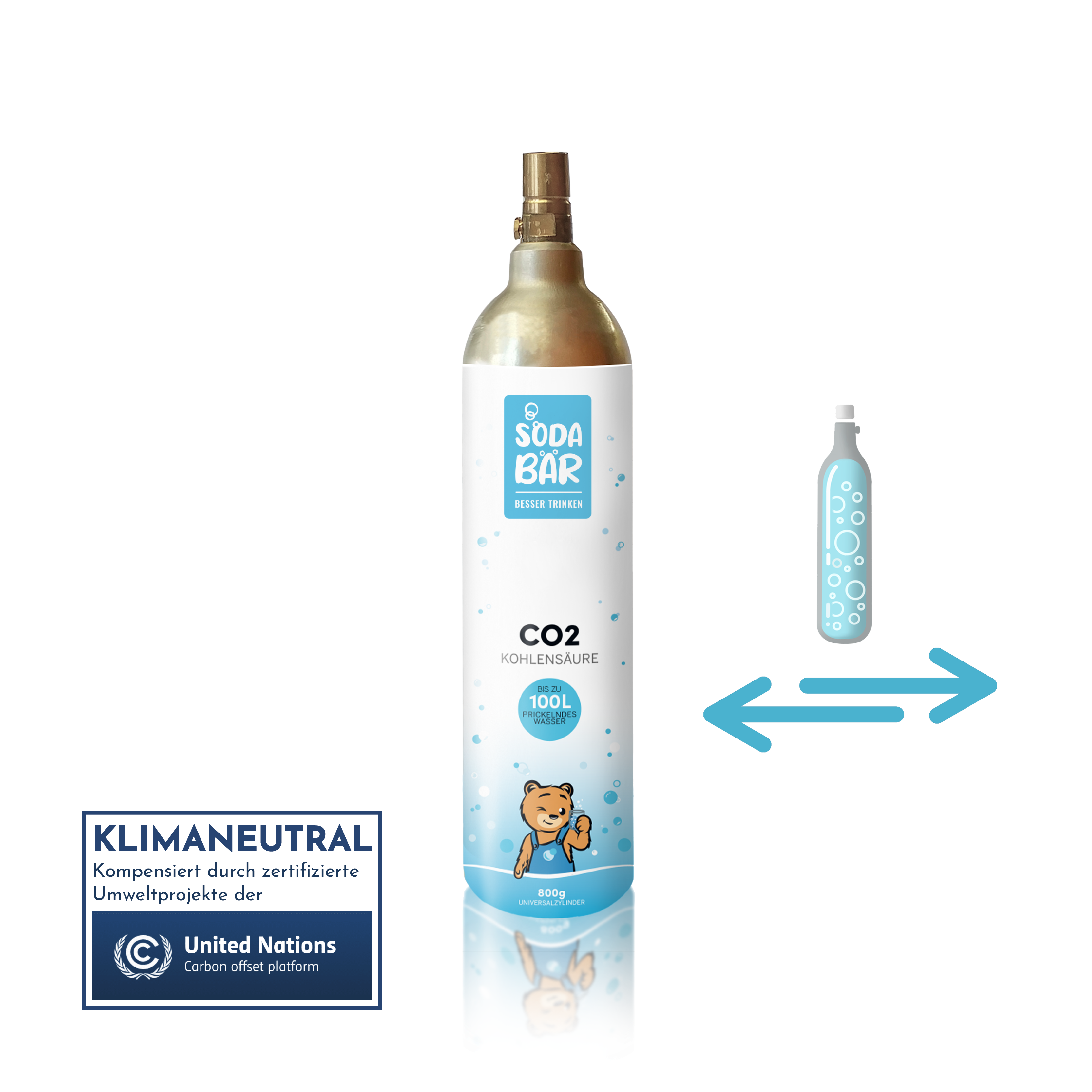 Aquatico Home Co2-Füllung 820g