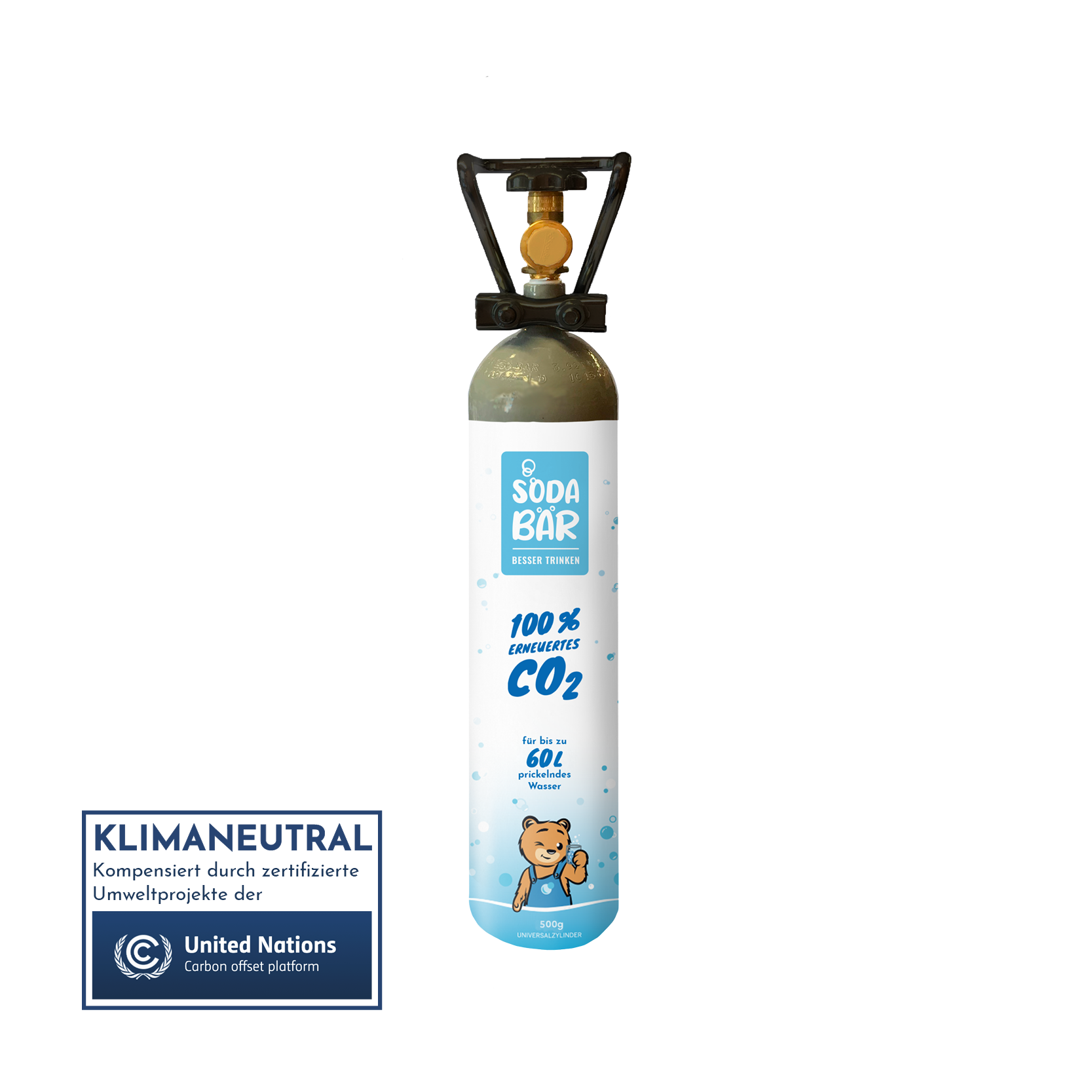 CO2-Kohlensäure-Wiederbefüllung bis 0,5 kg