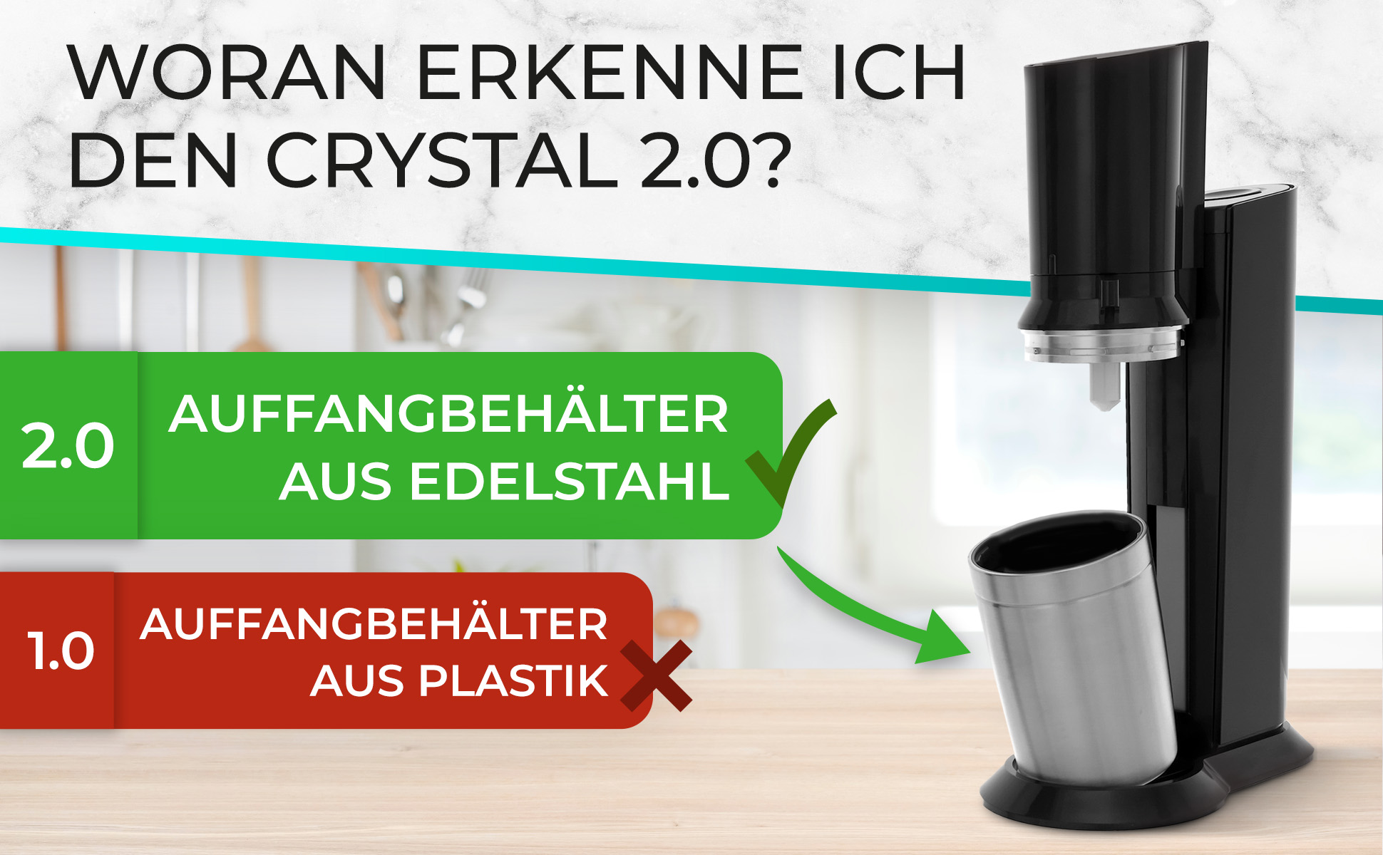 MATE OF STEEL - Nemo 0,9l Glasflasche Doppelpack