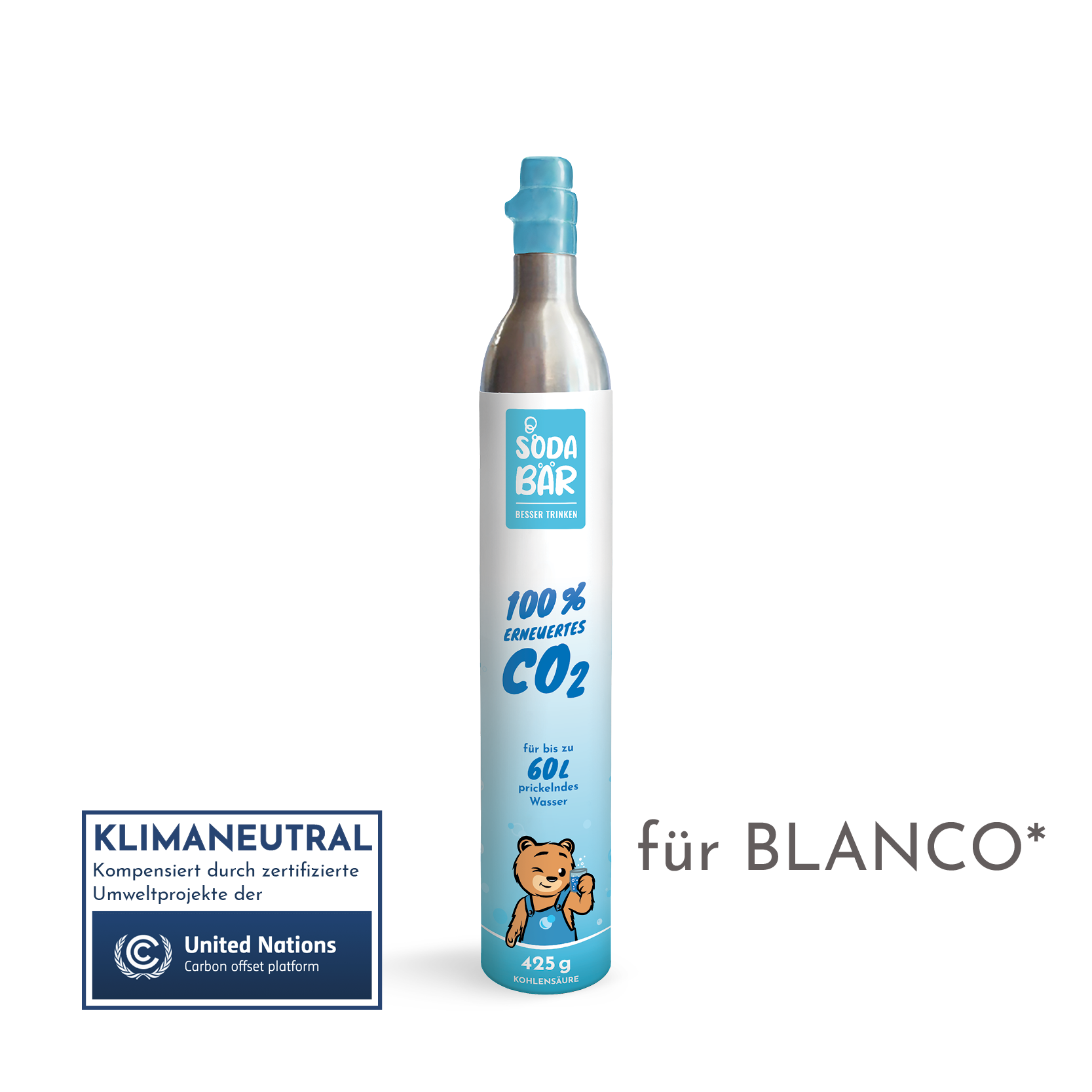 CO2 Kaufzylinder von SodaBär© für BLANCO*