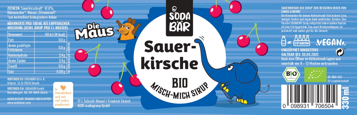 Sirup Bio Maus > Sauerkirsche > 3er Set